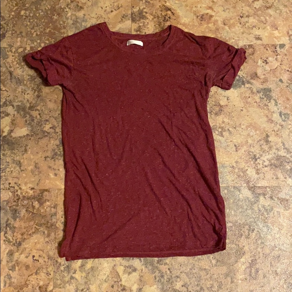 Maroon t-shirt